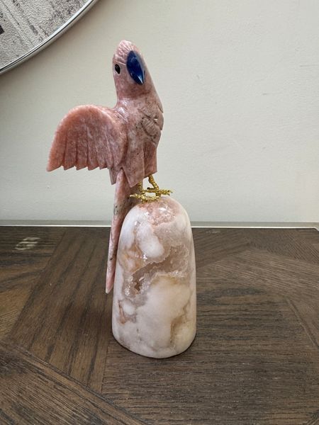 Pink Amethyst Cockatiel on Freeform Base