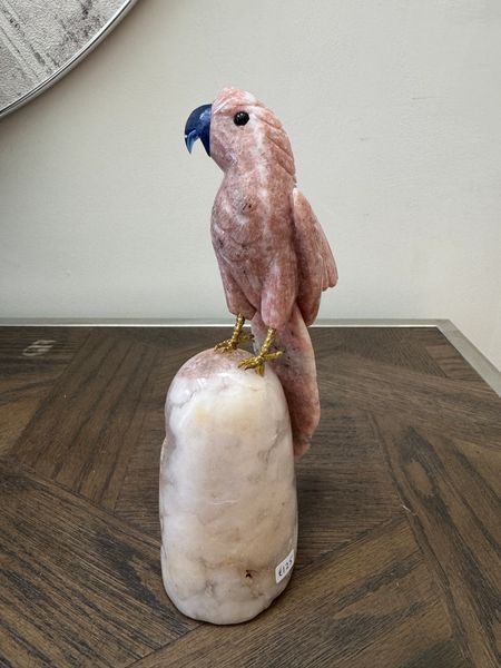 Pink Amethyst Cockatiel on Freeform Base
