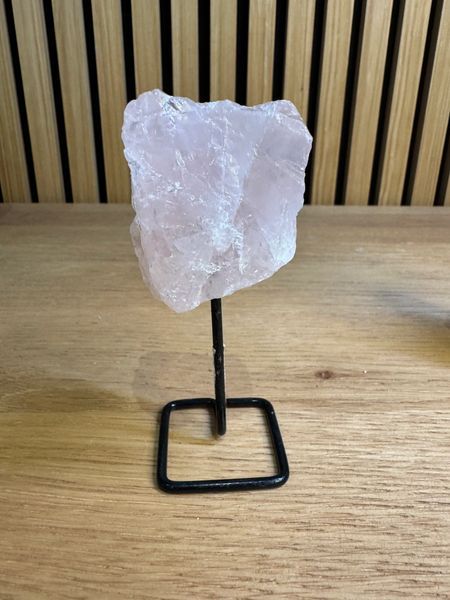 Rose Quartz Freeform on Stand