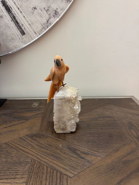 Natural Sunstone Parrot Base Crystal Specimen