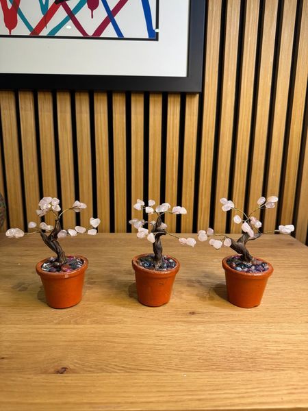Rose Quartz Tree in Crystal Pot