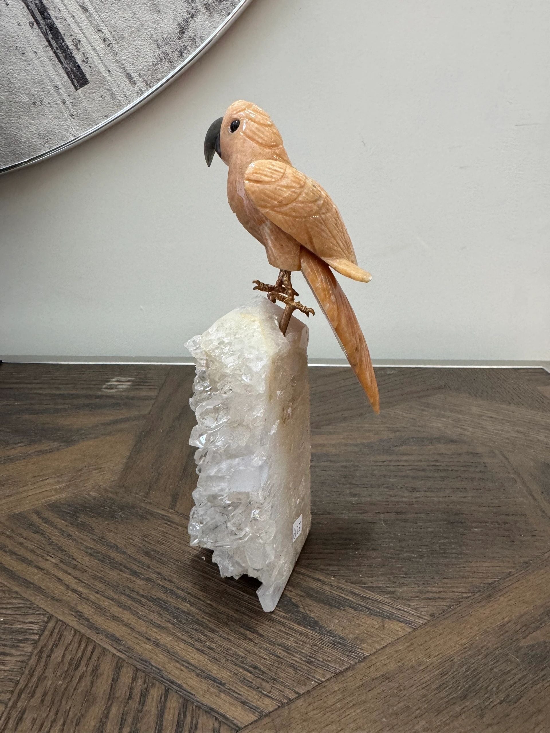 Natural Sunstone Parrot Base Crystal Specimen