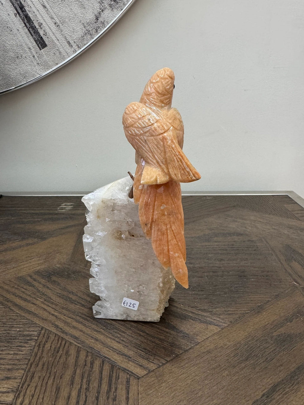 Natural Sunstone Parrot Base Crystal Specimen