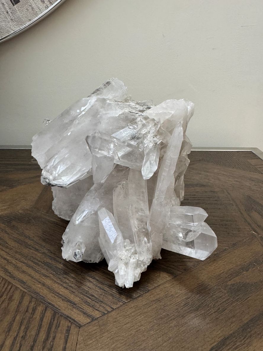 Natural Clear Quartz Cluster Mineral Crystal Specimen