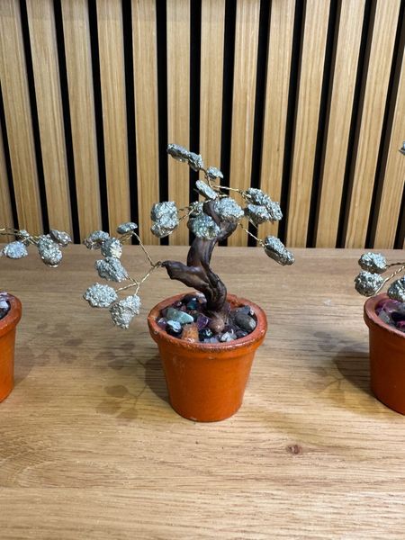 Pyrite Tree in Crystal Pot