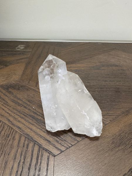 Twin Flame Clear Quartz Double Point Cluster
