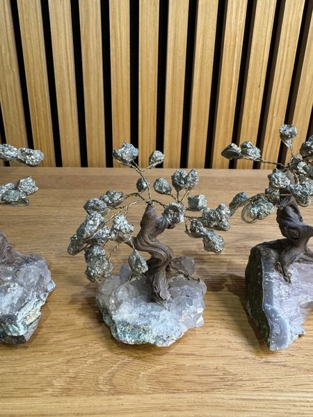 Pyrite Tree on Amethyst Base
