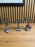 Natural Hematite Amethyst Base Tree Crystal Specimen