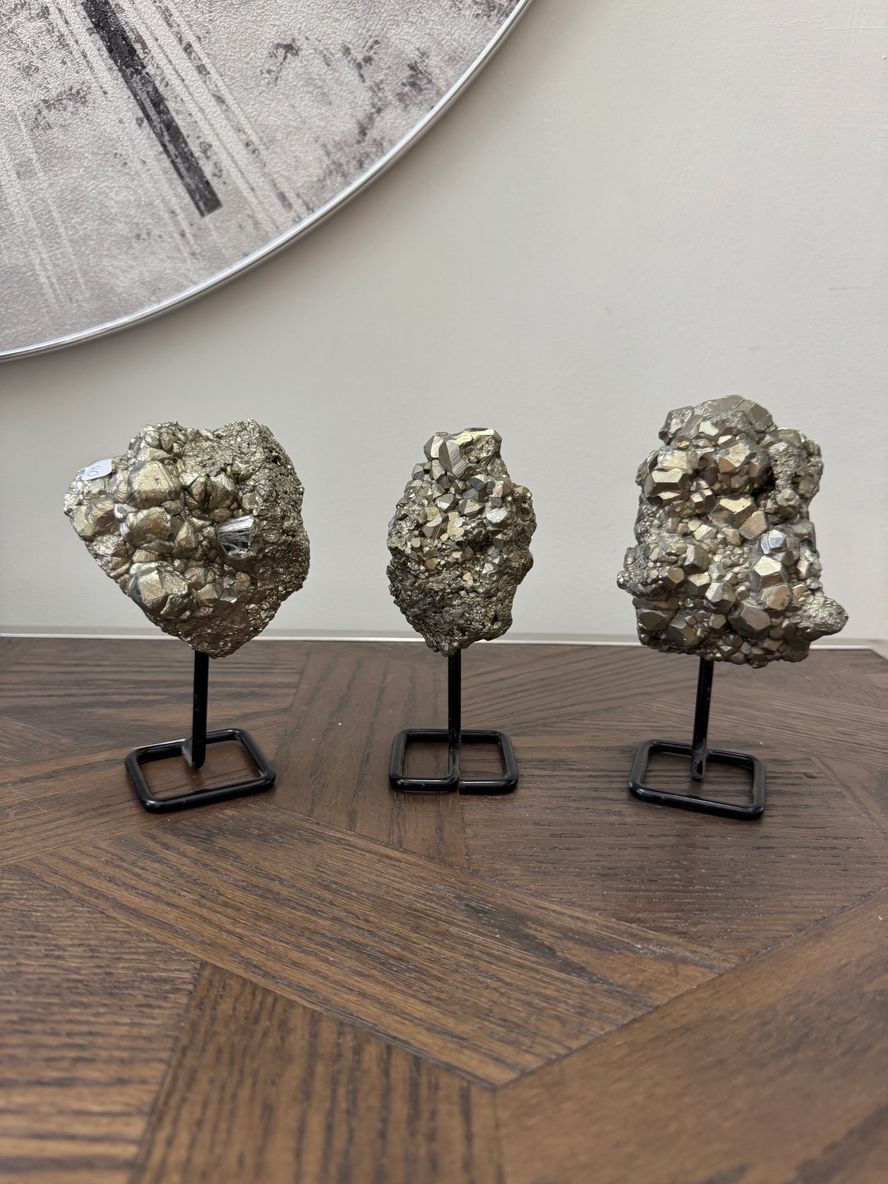 Pyrite Cluster on Stand