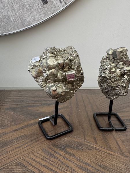 Pyrite Cluster on Stand