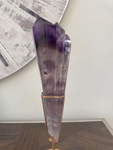 Natural Amethyst Large Wand Crystal Specimen