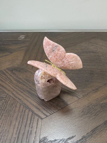 Pink Amethyst Butterfly on Pink Amethyst Base