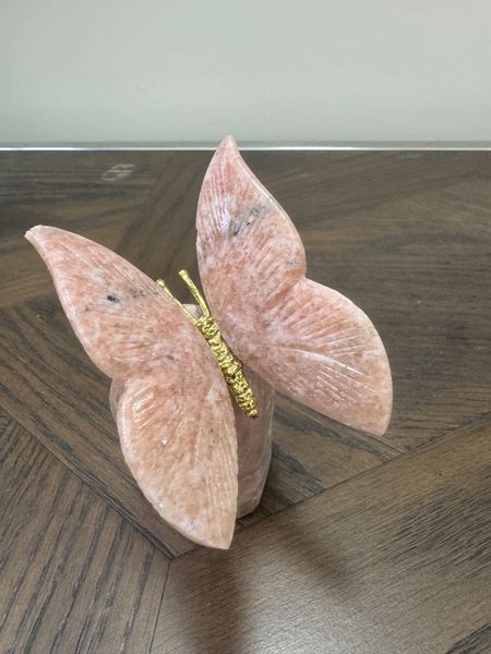 Pink Amethyst Butterfly on Pink Amethyst Base