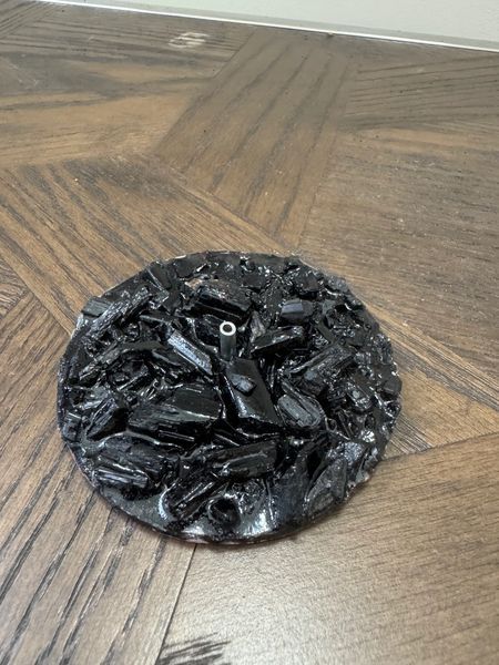 Obsidian Shield Black Tourmaline Incense Holder