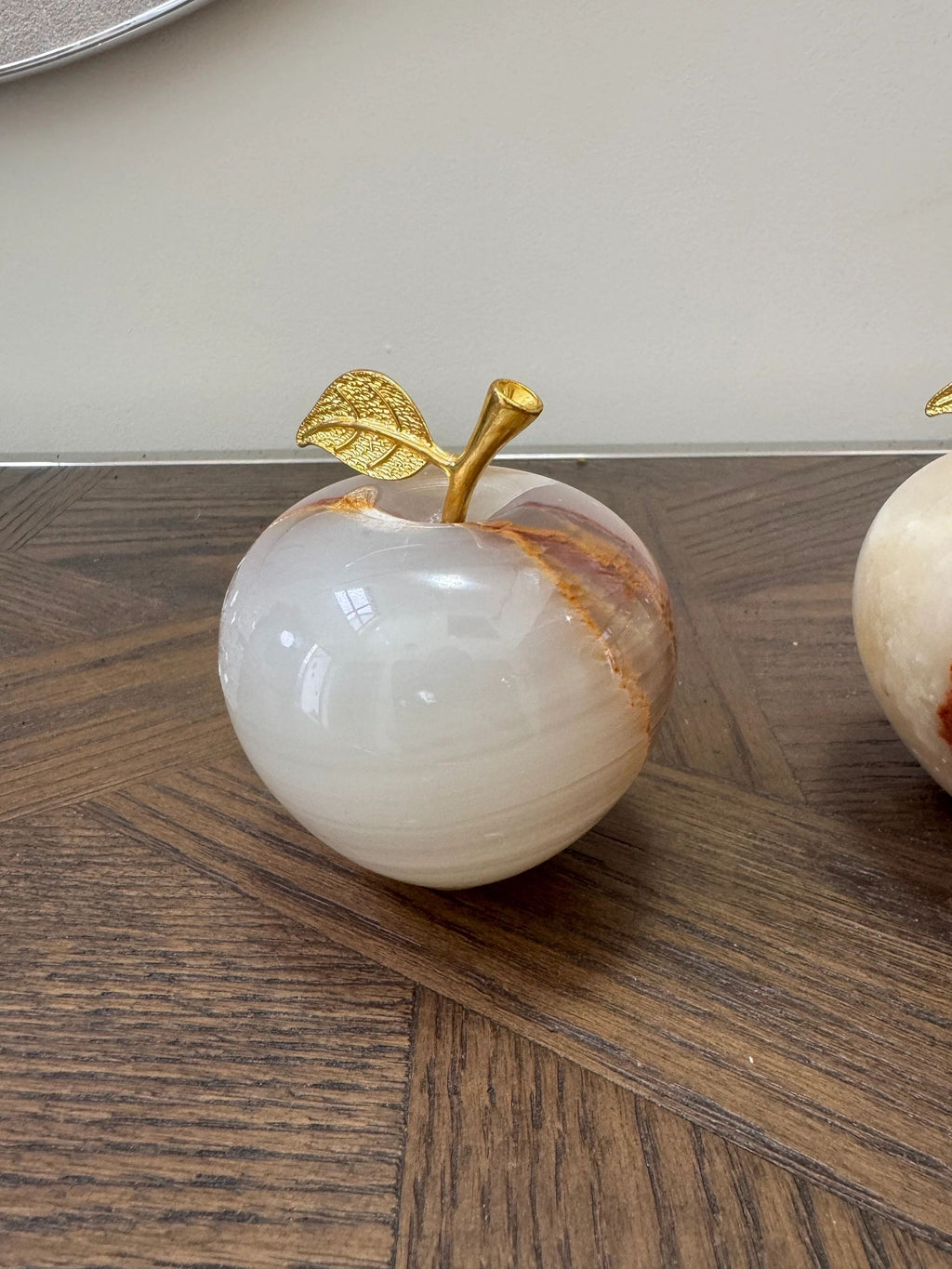 Natural Onyx Hand Carved Apple Crystal Specimen