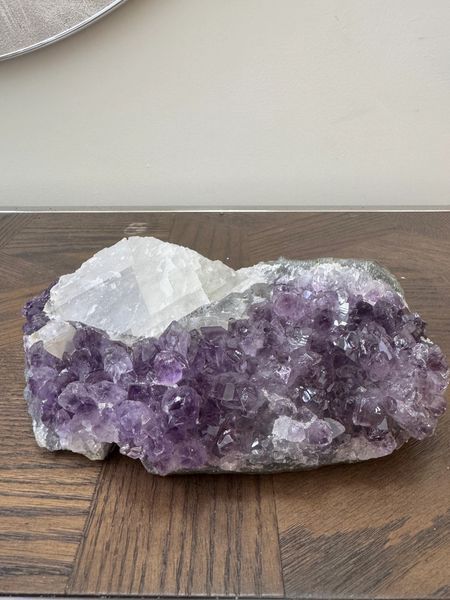 Lunara Amethyst with Calcite Cluster