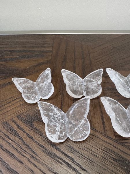 Natural Clear Quartz Carved Butterfly Crystal Specimen