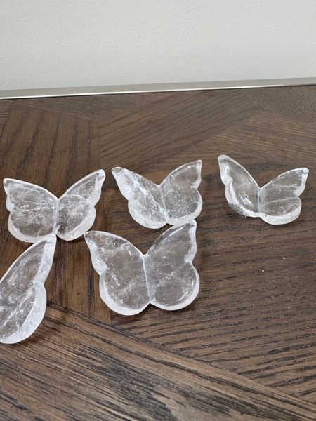 Natural Clear Quartz Carved Butterfly Crystal Specimen