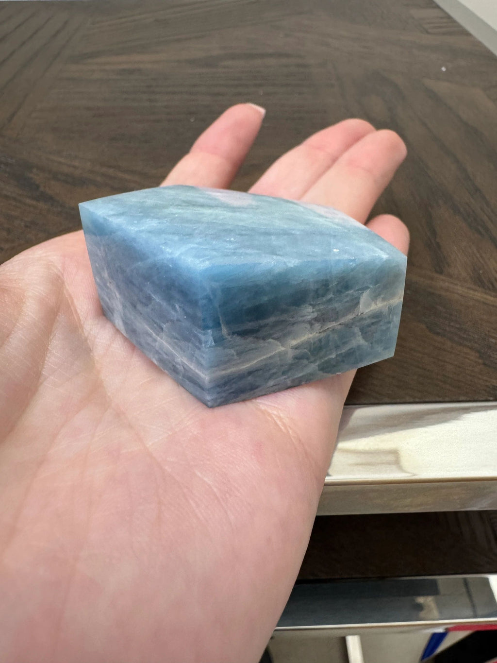 Aquamarine Freeform Polished Large