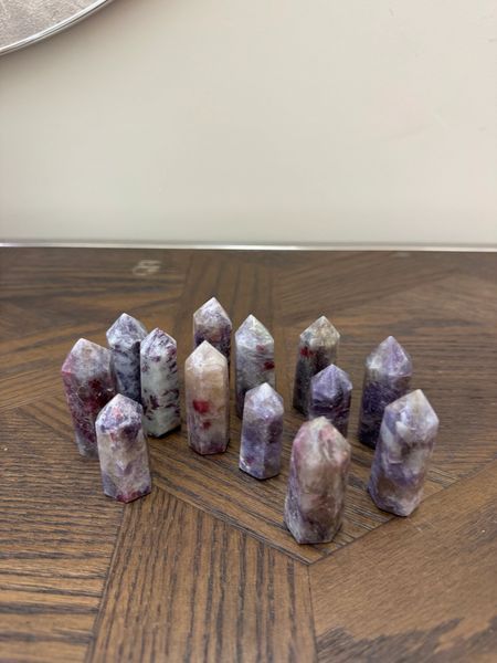 Natural Unicorn Stone Polished Tower Crystal Specimen