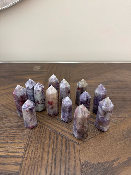 Natural Unicorn Stone Polished Tower Crystal Specimen