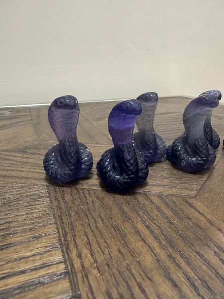 Natural Mystic Serpent Fluorite Cobra Crystal Specimen