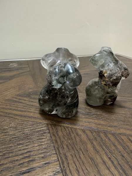 Natural Garden Quartz Goddess Carving Crystal Specimen