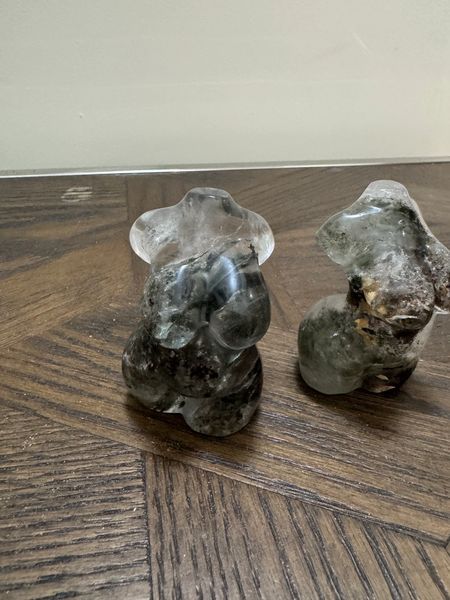Natural Garden Quartz Goddess Carving Crystal Specimen
