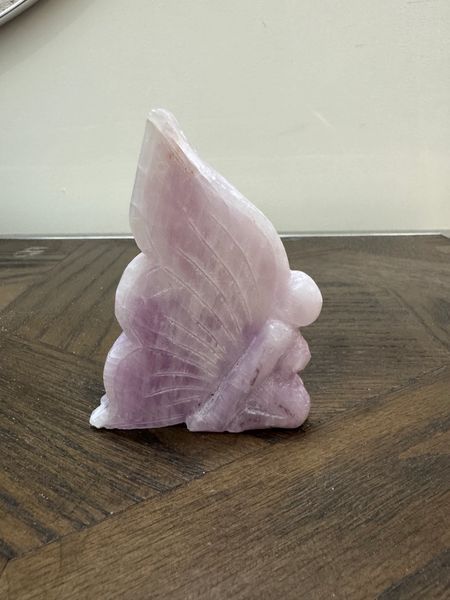 Natural Kunzite Fairy Carving Crystal Specimen