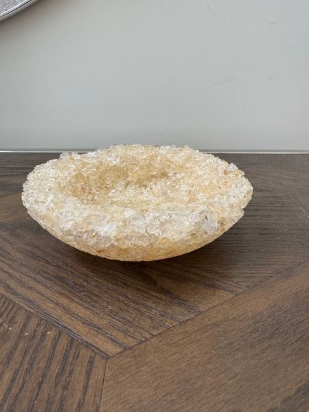 Natural Citrine Carved Bowl Crystal Specimen