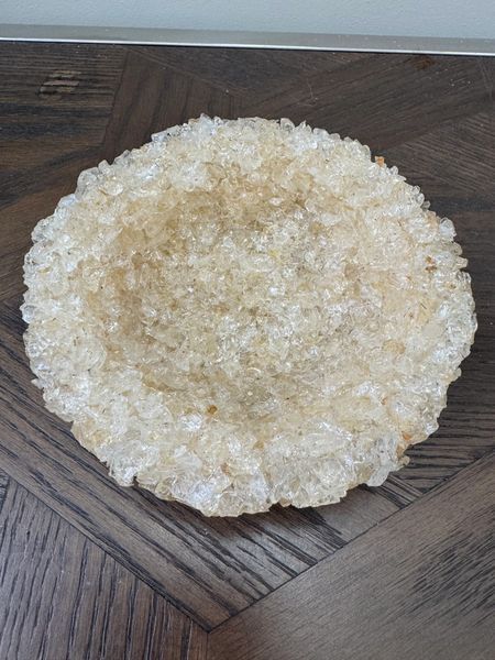 Natural Citrine Carved Bowl Crystal Specimen
