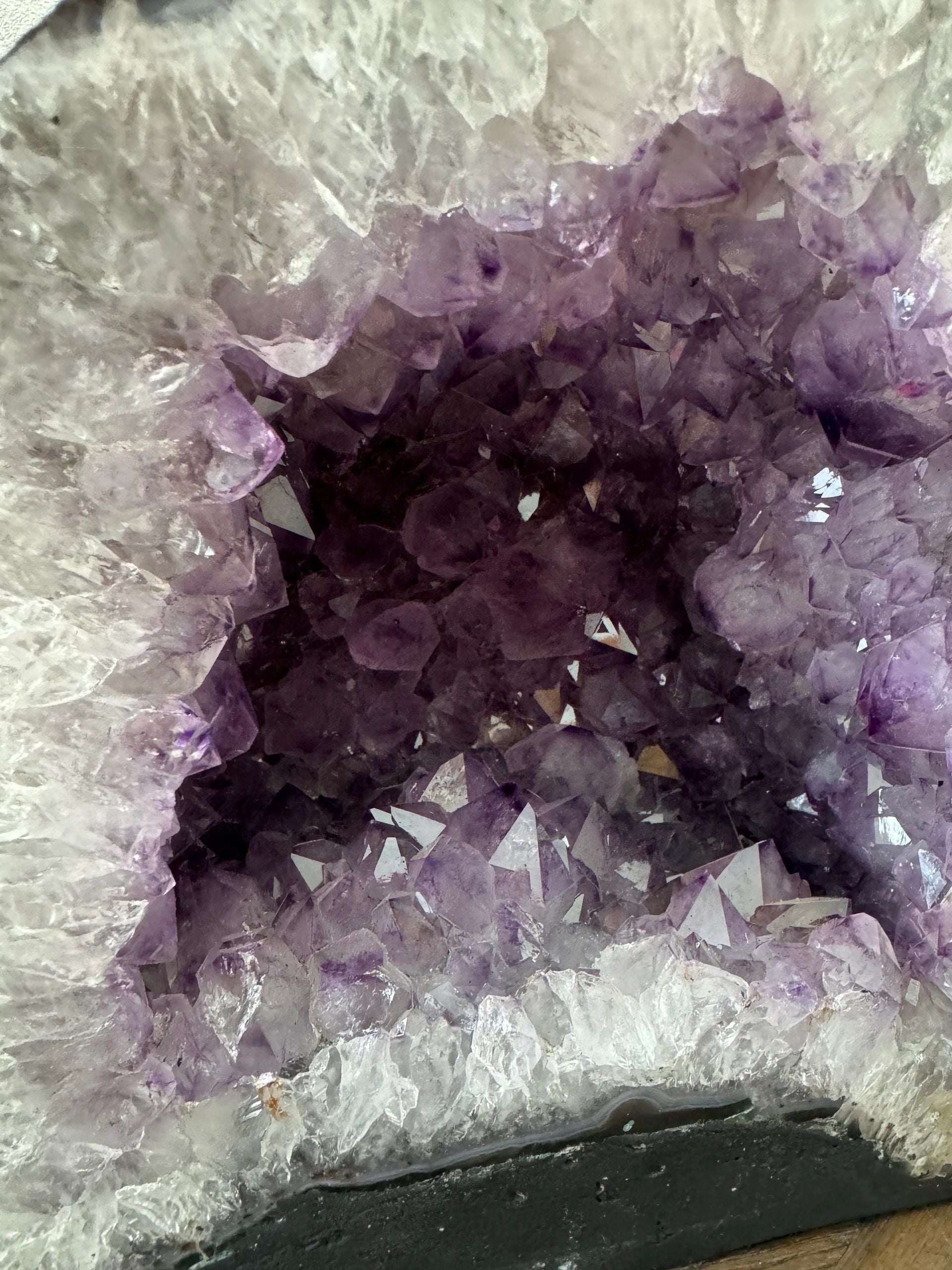 Natural Amethyst Cave Geode Cluster Crystal Specimen
