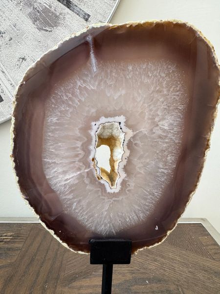 Agate Slice on Stand