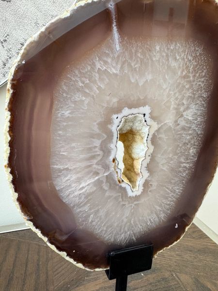 Agate Slice on Stand