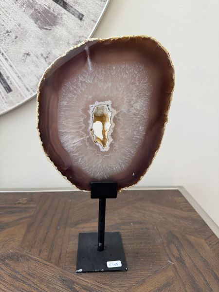 Agate Slice on Stand