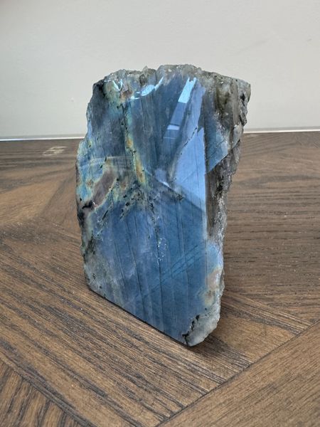 Natural Labradorite Guardian Carving Crystal Specimen
