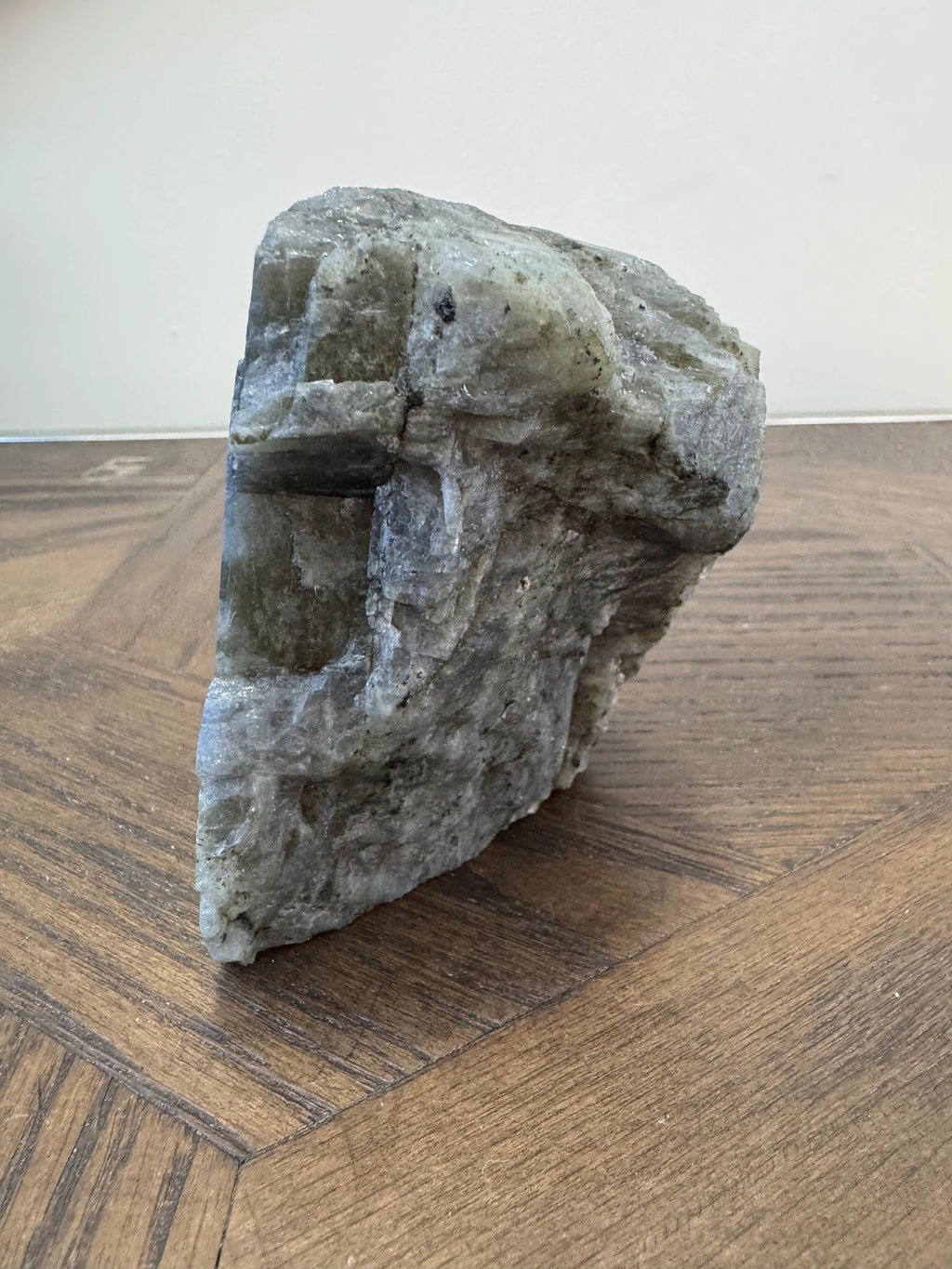 Natural Labradorite Guardian Carving Crystal Specimen