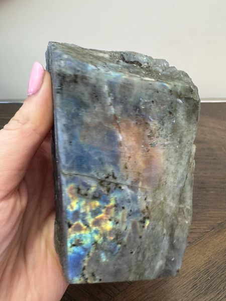 Natural Aurora Gate Labradorite Freeform Crystal Specimen