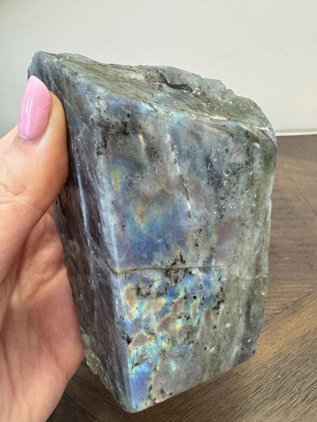 Natural Aurora Gate Labradorite Freeform Crystal Specimen