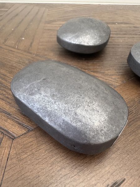 Natural Shungite Polished Palmstone Crystal Specimen