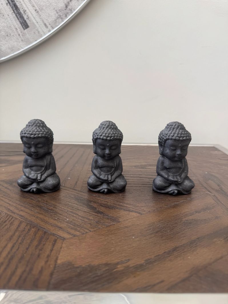 Natural Shungite Hand Carved Buddha Crystal Specimen