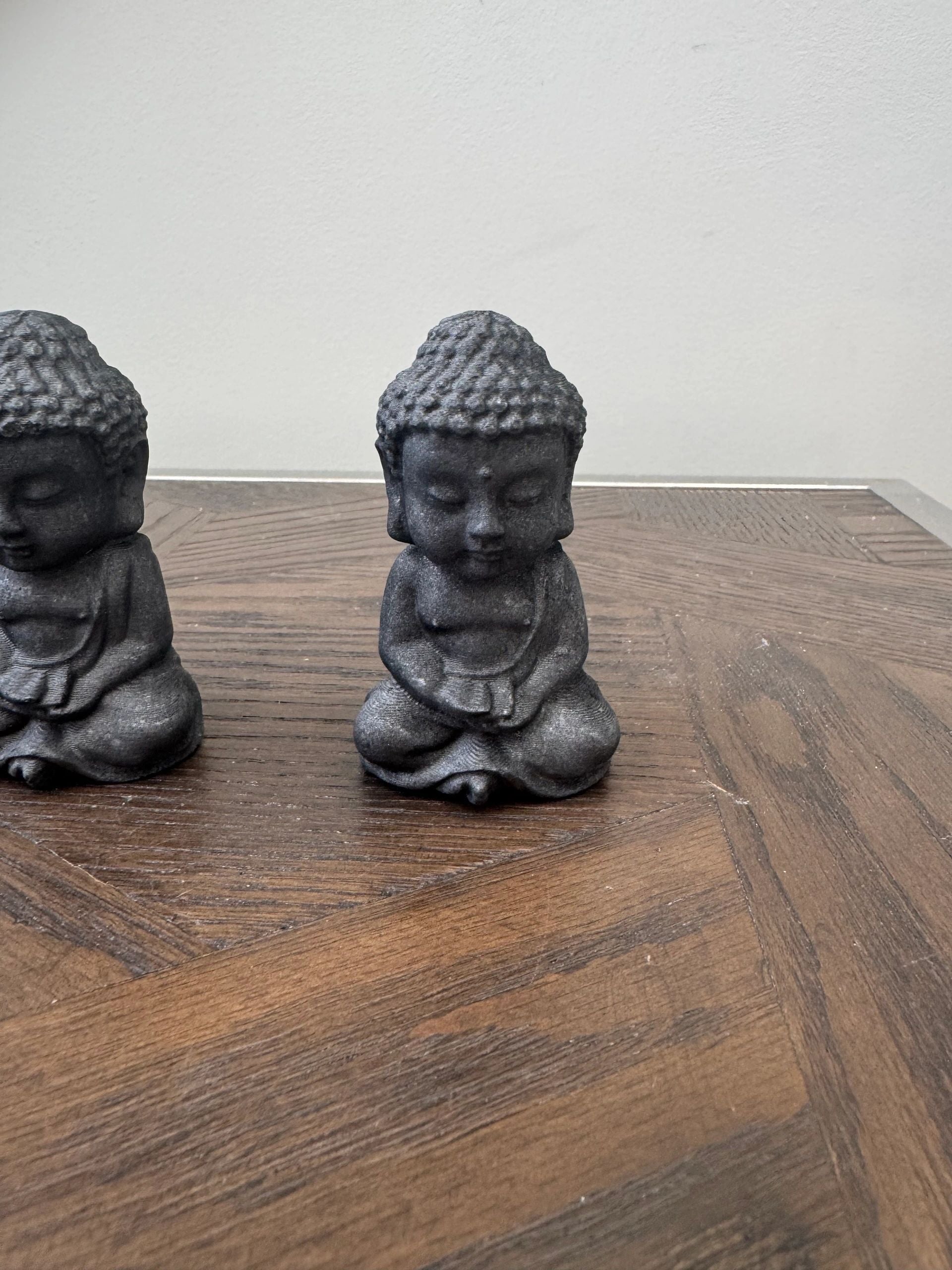 Natural Shungite Hand Carved Buddha Crystal Specimen