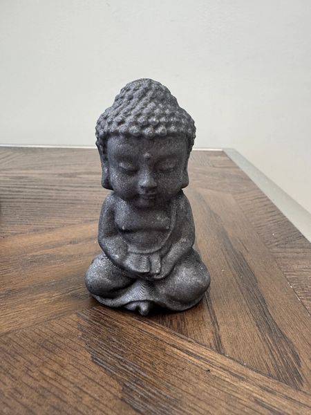 Natural Shungite Hand Carved Buddha Crystal Specimen