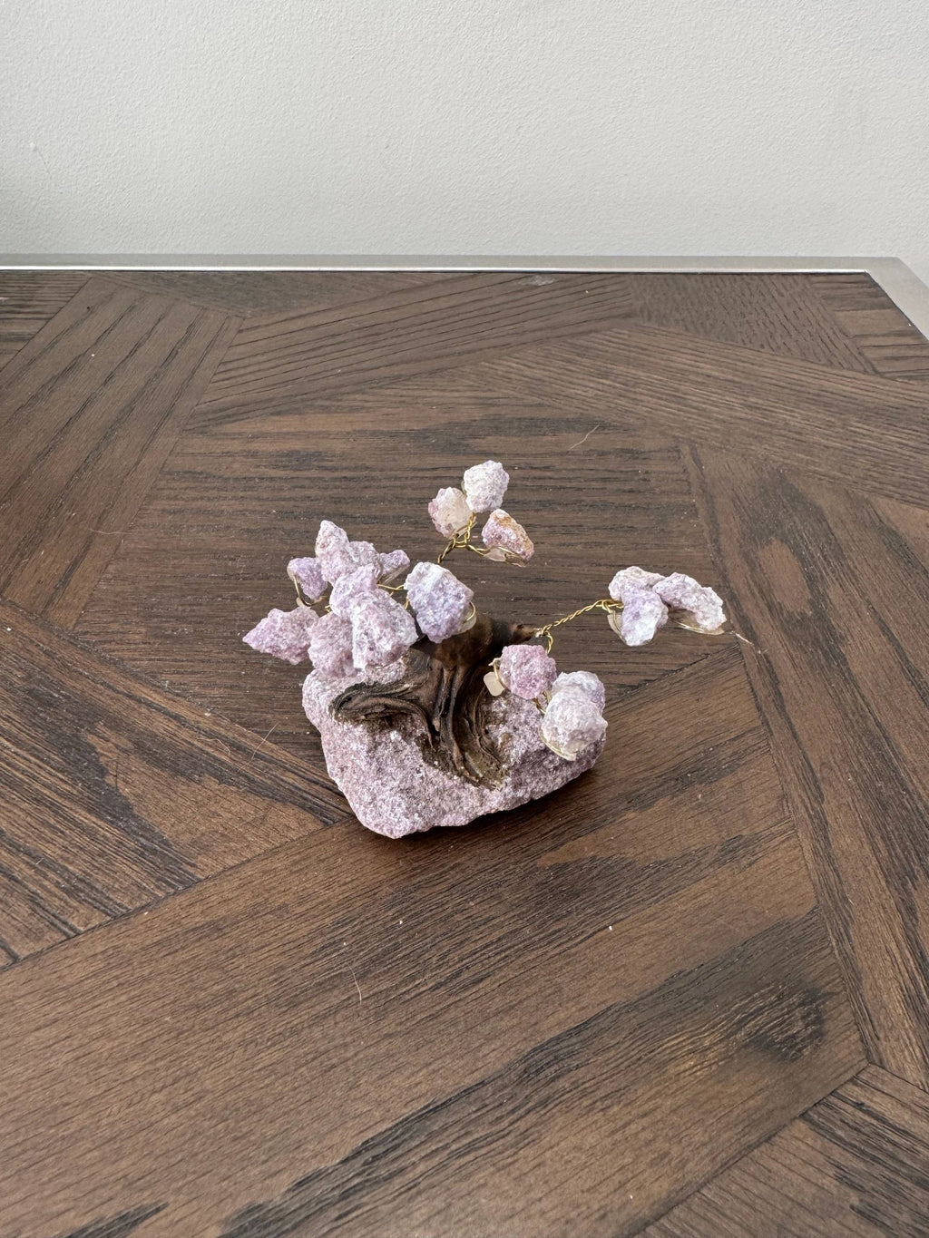 Natural Lepidolite Tree Crystal Specimen