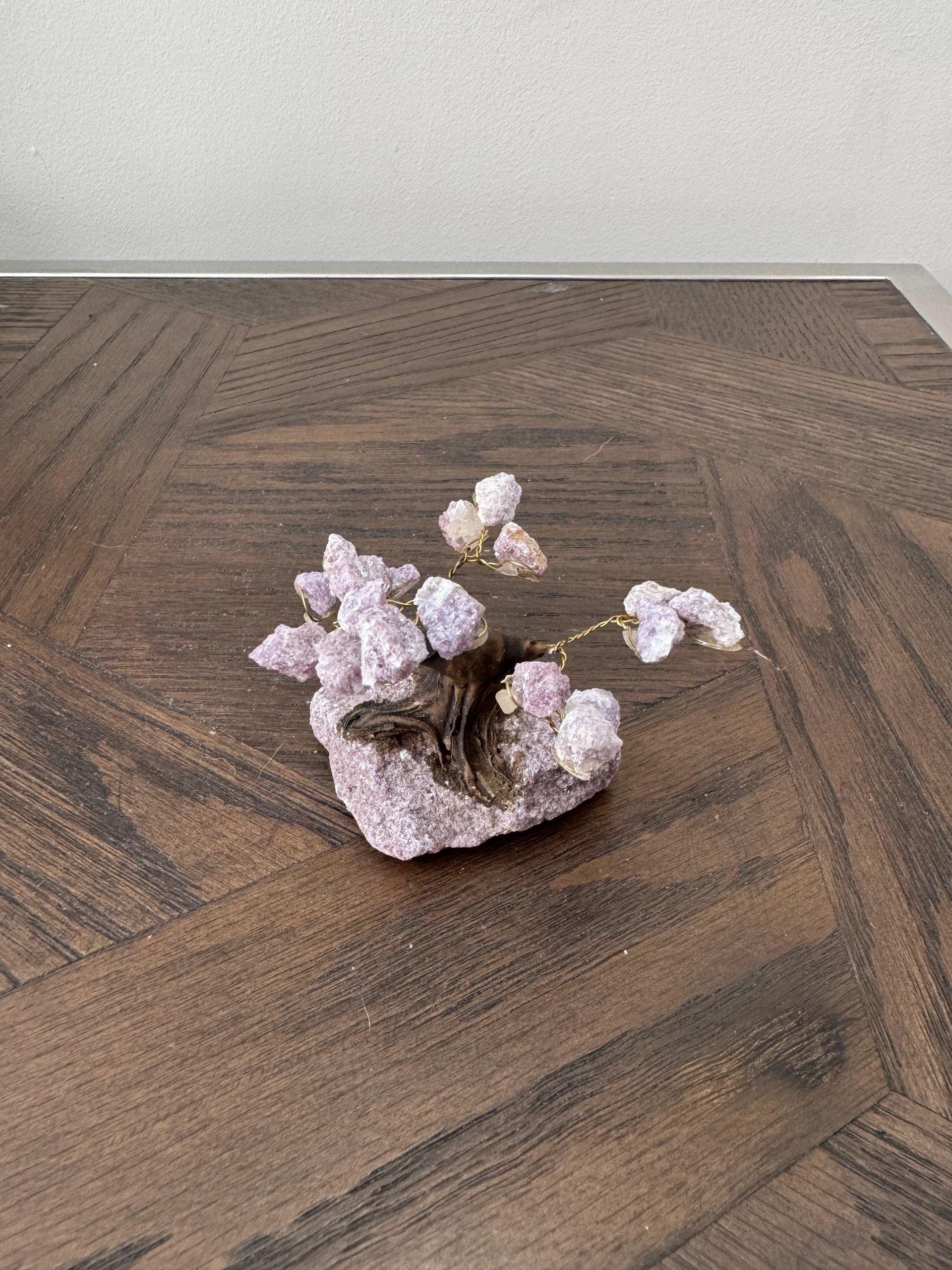Natural Lepidolite Tree Crystal Specimen