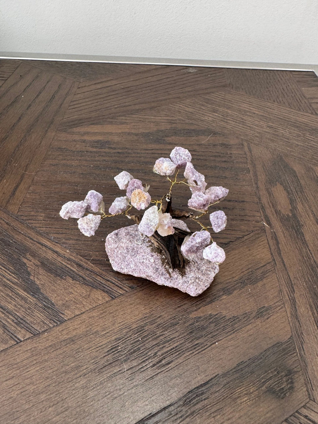 Natural Lepidolite Tree Crystal Specimen
