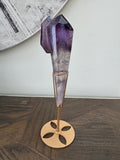 Natural Amethyst Wand on Stand Crystal Specimen