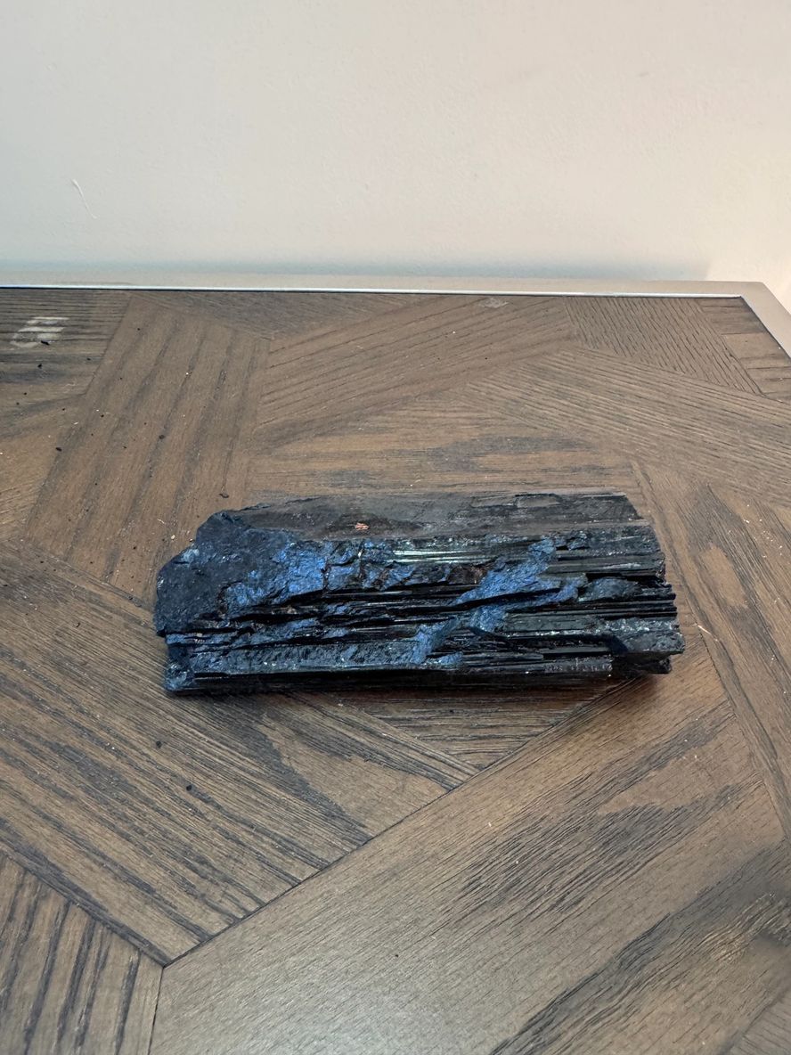 Natural Raw Black Tourmaline The Warden Crystal Specimen