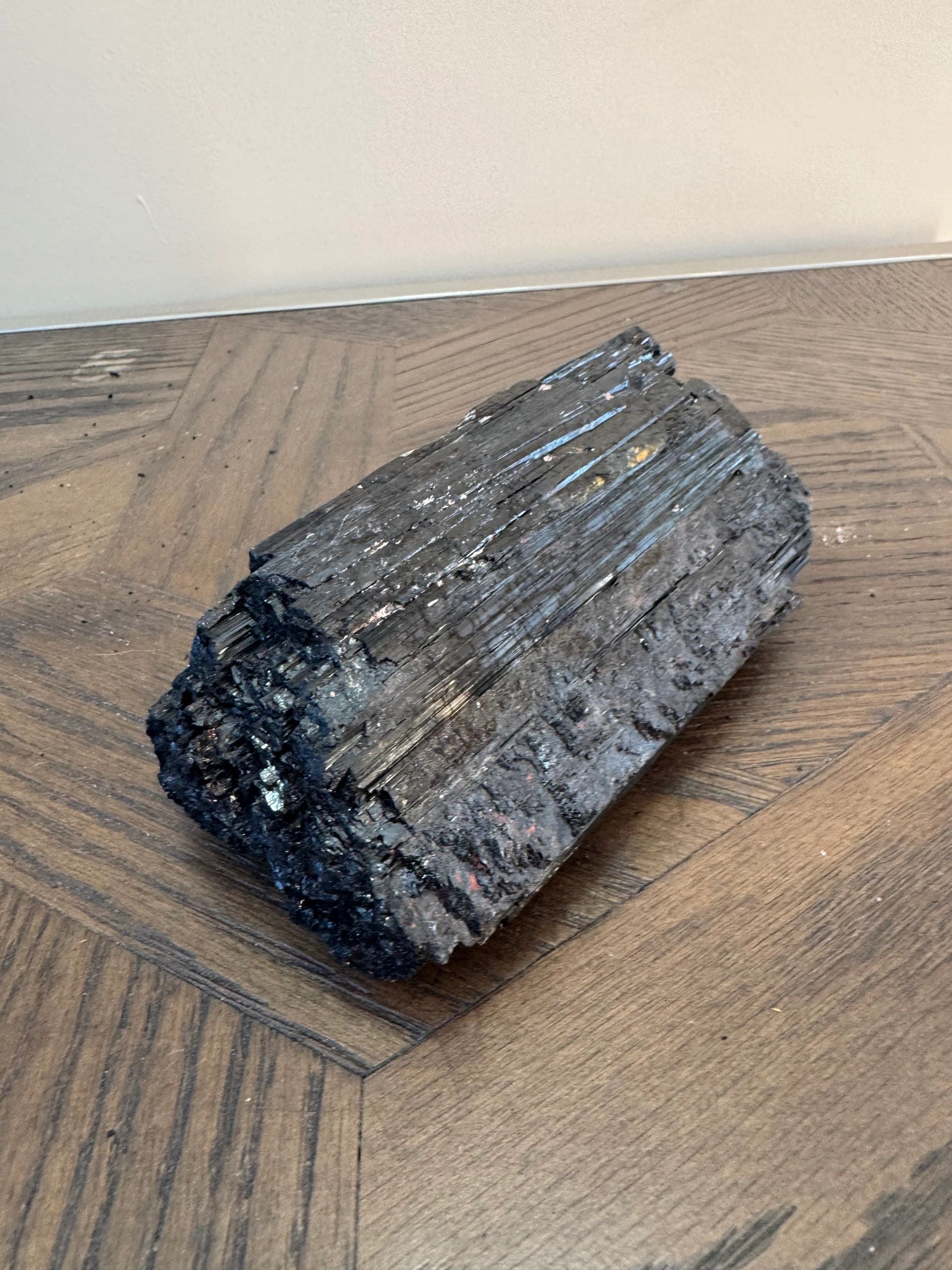 Natural Ironbound Black Tourmaline Crystal Specimen