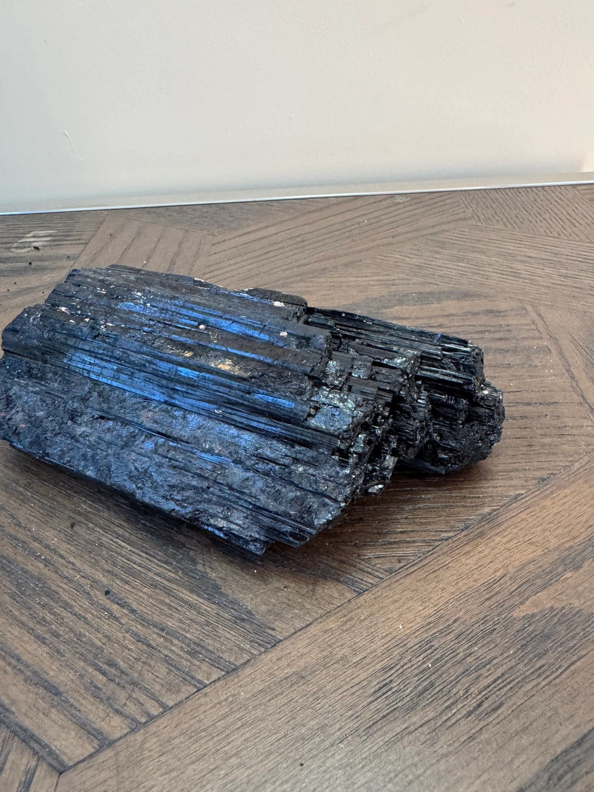 Natural Ironbound Black Tourmaline Crystal Specimen